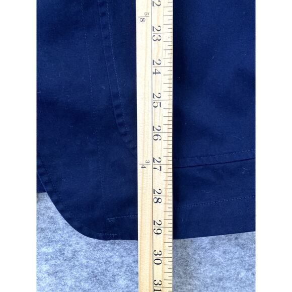 VTG Ralph Lauren Jacket Womens Medium Navy Blue Gold Buttons Embroidered Crest - Picture 6 of 10